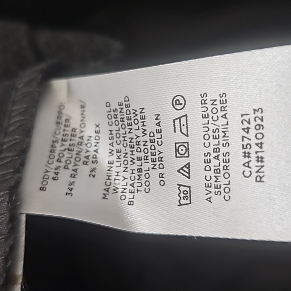 Loft Women's Dark Gray Business Trousers Size 12 - Picture 9 of 13